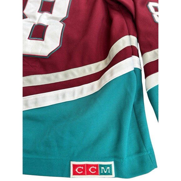 Men’s CCM VINTAGE Teemu Selanne  AUTHENTIC Jersey Anaheim Mighty Ducks SZ 50 - Picture 4 of 5